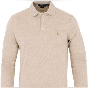 Polo Ralph Lauren Long Sleeve PIMA COTTON Polo Shirt Mens XXL -